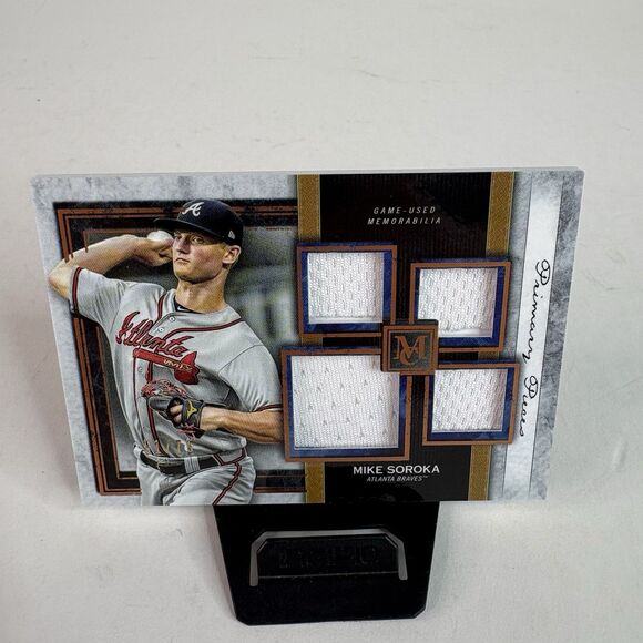 Mike Soroka Topps Primary Pieces Quad Relic Patch, Atlanta Braves 2020 SPQR-MSO - Picture 1 of 4